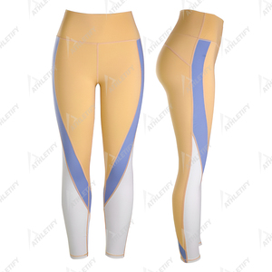 Leggings de yoga taille haute pour femmes Style taille moyenne résistant aux squats et respirant avec motif cousu et imprimé pour Gym Fitness et Yoga - Product Image 2
