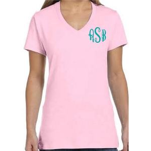 Camiseta de manga corta 100% algodón 160 gsm para mujer con cuello en V - Product Image 5