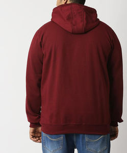 เสื้อฮู้ดผ้าฟลีซสำหรับผู้ชายพิมพ์ลายได้ตามต้องการผ้าคอตตอนผสมสำหรับฤดูหนาว - Product Image 3