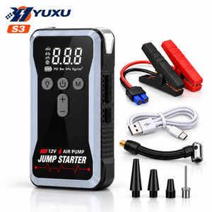 เครื่องช่วยสตาร์ทรถย<span class=keywords><strong>น</strong></span>ต์และมอเตอร์ไซค์ YUXU <span class=keywords><strong>S3</strong></span> 12V พร้อมห<span class=keywords><strong>น</strong></span>้าจอ<span class=keywords><strong>ด</strong></span>ิจิตอล เครื่องสูบลมยาง 150 <span class=keywords><strong>PSI</strong></span> และไฟ LED - Product Image 1