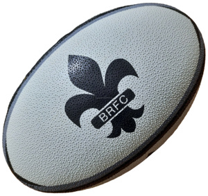 100% Ballon de match de rugby personnalisé en caoutchouc durable avec logo personnalisé - Product Image 2