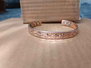 Handmade Adjustable Solid Copper Bangle Traditional Design Cuff for <b>Health</b> and Fashion Premium Quality Copper <b>Bracelets</b> - Product Image 3