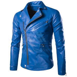 High Quality Breathable Leather Winter <b>Jacket</b> with Front Logo Customized Options for <b>Men</b> - Product Image 1