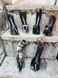 High Quality Stylish Viking Drinking Horn Handcrafted Natural Glass Wine/Bier Vessel Cow/Ox Polished High-End <b>Plastic</b> <b>Drinkware</b> - Product Image 6