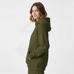 Sweat-shirt à capuche surdimensionné personnalisé pour femme, coupe ample, en molleton épais 100 % coton, fabrication OEM, vente en gros, fabricant en gros - Product Image 6