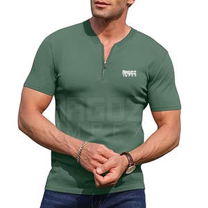Vente en gros de chemises quart de fermeture éclair pour hommes 100% coton design de logo personnalisé de haute qualité pour la vente en ligne - Product Image 6