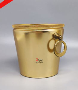 Enfriador de vino de acero inoxidable de metal con acabado plateado de alta calidad para hotel, restaurante y bar - Product Image 2