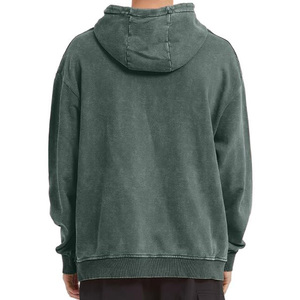 Automne décontracté unisexe pour classique imprimé LOGO lavage à l'acide à capuche High Street Sports pull lâche coton mélangé - Product Image 5