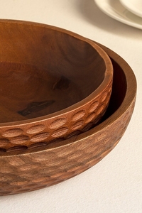 Factory Supplier Gold & Brown Wooden <b>Bowls</b> <b>Serving</b> <b>Bowl</b> with Lid Print <b>Christmas</b> Space - Product Image 3