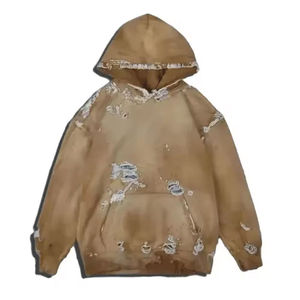 <b>Top</b> Stylish Look Best Selling Men <b>Distressed</b> Hoodie Long Sleeve Thermal Lining High Quality Men <b>Distressed</b> Hoodie - Product Image 5