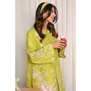 เสื้อแจ็คเก็ตผ้าซาตินทรงหลวมสำหรับผู้หญิง Juliet Green พร้อมลายปัก - Product Image 5