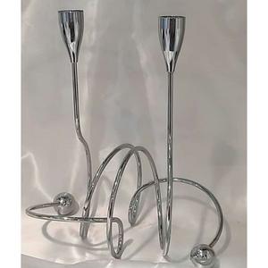 Accueil Hôtel Restaurant Fournitures Table À Manger Décoration Chandelier En Métal Argenterie Bougeoir En Prix De Gros - Product Image 1