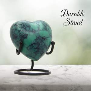 โกศบรรจุอัฐิทรงหัวใจเล็ก 50 มล. ลายหินอ่อนสีน้ำเงิน |   ผู้ผลิตโกศบรรจุอัฐิ - Product Image 3