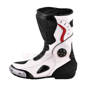 Chaussures de Moto en Cuir Imperméables et Respirantes pour Motocross, Chaussures de Course - Product Image 4