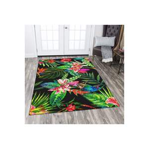 Tapis rectangulaire en Polyester imprimé numérique 3D à motifs tropicaux pour la décoration de la chambre des adolescents - Product Image 1