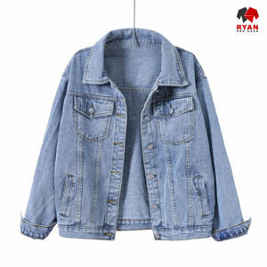 แจ็คเก็ตยีนส์ดีไซน์เฉพาะของ Ryan Pro Gear สำหรับผู้หญิง ผ้าสวมใส่สบาย ระบายอากาศได้ดี พร้อมบริการโลโก้แบบกำหนดเองและบริการ ODM - Product Image 5