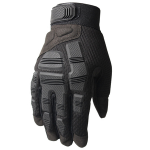 Guantes de moto de cuero genuino con palma reforzada Malla transpirable Aspecto de motorista clásico y durabilidad de larga duración - Product Image 1