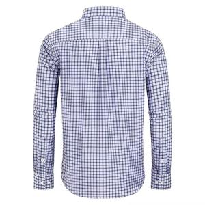 Chemise à carreaux pour hommes en coton à manches longues à carreaux formelle chemise habillée pour homme - Product Image 2