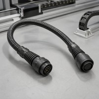 Faisceau de câblage robotique haute flexibilité, assemblage de câbles pour articulations de robots, connecteur d'automatisation flexible avec décompression de tension