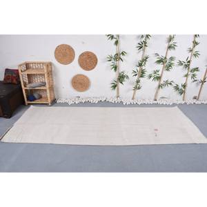 Alfombra de lana blanca minimalista, diseño de retazos de 3,6x9,4 pies, 10mm, rectángulo abstracto, acogedor, decoración del hogar para adolescentes, juegos de alfombras de látex - Product Image 1