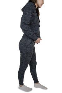 Survêtement de sport d'hiver en coton pour femmes vêtements de sport d'entraînement OEM personnalisés avec logo imprimé ensembles de style de sport personnalisés - Product Image 4