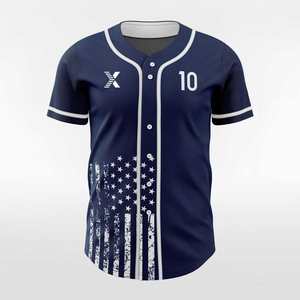 เสื้อเบสบอลผู้ชาย โพลีเอสเตอร์ - ระบายอากาศได้ดีและพิมพ์ลายพัฟฟ์ รับผลิตตามสั่ง ขายส่ง - Product Image 2