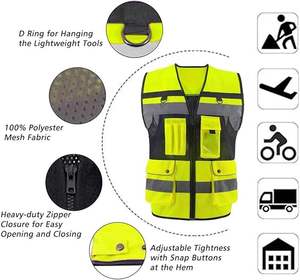 Chaleco de Seguridad de Alta Visibilidad Reflectante para Hombre y Mujer - Product Image 4