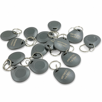 Porte-clés RFID personnalisé en ABS 125KHz EM4200 pour contrôle d'accès, étiquette de proximité RFID avec numéro gravé au laser