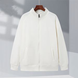 Logotipo impreso personalizado bordado Waffle cuello cárdigan sudadera chaqueta nuevo invierno forrado cremallera Sudadera con capucha Terry DDP envío - Product Image 2