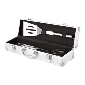 Carolina Custom Stainless Steel <b>BBQ</b> Set with Gadgets Premium <b>Tools</b> for Outdoor Grilling - Product Image 1