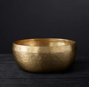 Premium hand polished brass serving bowl ideal for <b>royal</b> dining tables at heritage themed restaurants or luxury <b>catering</b> events - Product Image 5