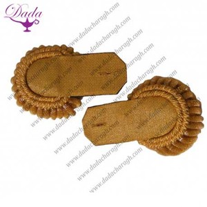 Hombreras bordadas de alta calidad para coser, Charretera francesa con tela de lona personalizable - Product Image 3