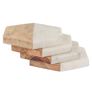 Dessous de verre en marbre personnalisé café thé vin mariage maison cadeau en laiton support tapis et tampons artisanat Top vente - Product Image 6