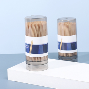 Palillo de dientes de un solo paquete, palillos de madera de bambú planos de 2,5 pulgadas de doble punta - Product Image 3