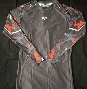 Rashguard de compresión unisex de manga larga para Jiu Jitsu y MMA, personalizado, de calidad premium, transpirable, antibacteriano y de secado rápido. - Product Image 5