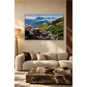 Impression sur toile Fida Pink Azalea Mountain Slope Above the Clouds - Product Image 3