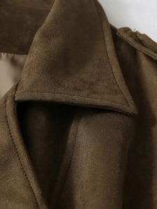 Chaqueta de cuero para mujer 2025 chaqueta básica abrigo mujer invierno motocicleta chaqueta PU cuero cremallera prendas de vestir exteriores - Product Image 4