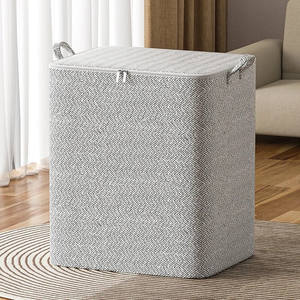 Sac de rangement pliable en tissu non tissé pour vêtements, grande capacité, pour armoire et penderie, style minimaliste, 1 pièce - Product Image 4