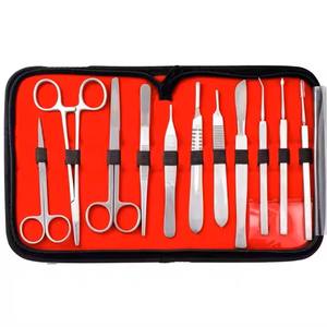 Kit de instrumentos quirúrgicos veterinarios profesionales de 29 piezas, herramientas manuales de acero inoxidable, base para procedimientos con animales - Product Image 5