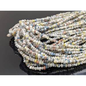 Perles de diamant brut naturel multicolores de qualité AAA+ 2-3 mm, pépites non taillées, excellente qualité pour la fabrication de bijoux et la décoration de Noël - Product Image 4