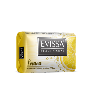 สบู่ก้อนเลมอนธรรมชาติ 100 กรัม สำหรับบำรุงผิวและให้ความสดชื่น ทำความสะอาดผิวทุกวัน 72 ก้อน บรรจุภัณฑ์ขายส่งแบบกล่องใหญ่ EVISSA - Product Image 1