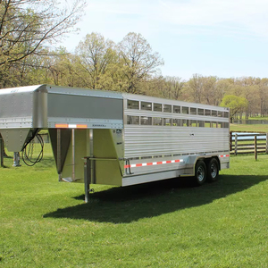 Cheap 3 Axle 4 Axle Semi <b>Trailer</b> Factory Price Livestock Farm Fence Semi <b>Trailer</b> Ready For Delivery Worldwide - Product Image 2