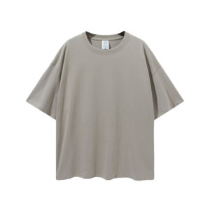 Camiseta de gran tamaño de algodón 100% de alta calidad para hombre, camiseta en blanco con estampado de gran tamaño y hombros caídos con logotipo personalizado - Product Image 5