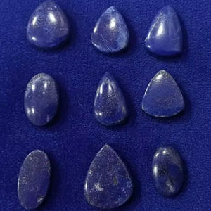 พลอยลาพิส ลาซูลี คุณภาพสูง ทรงคาโบชอง ทำมือ เรียบเนียน หินกึ่งมีค่า ทุกทรงและทุกขนาด ตัดตามสั่ง ลด 20% พร้อมของขวัญ - Product Image 1