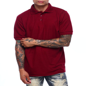 Camisas Polo, camisas polo de los hombres al por mayor logotipo personalizado en blanco de manga corta liso de alta calidad 100% poliéster 180gsm Casual personalizado - Product Image 6