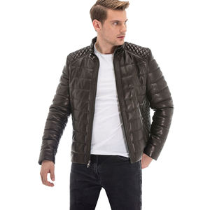 Chaqueta de cuero de oveja de invierno para hombre más vendida Material de lona de alta calidad La mejor chaqueta de invierno para hombres de Pakistán - Product Image 5