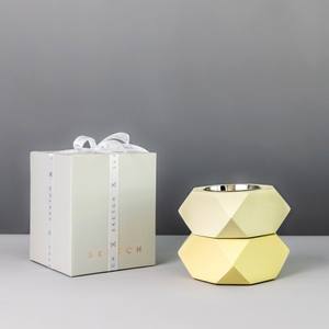Design géométrique Bakhoor Brûleur d'encens moderne hexagonal avec bol en métal pour la décoration de la maison et du Majlis - Product Image 2