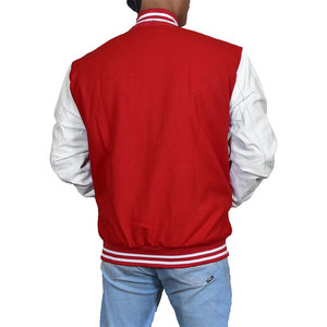 Nouvelle dernière veste universitaire en cuir de coton de laine de haute qualité/veste universitaire de balle de base pour les hommes - Product Image 5