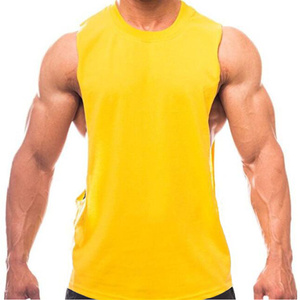 Logotipo personalizado Tallas grandes Algodón Gimnasio Fitness Hombres Stringer Chaleco Ocio Deportes Body Building Hombres Algodón Camiseta sin mangas para hombres - Product Image 5