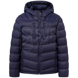 Professional Manufactured Slim Fit Unisex Puffer Jacket Casual Wear Fashion Standard <b>Winter</b> Front Logo Custom Eco-Friendly - Product Image 1